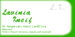 lavinia kneif business card